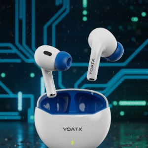 YOATX with 40H Playback, Spherical Design, 13mm Drivers, Rich Bass, Fast Charging Bluetooth  (Arctic Snow, In the Ear)